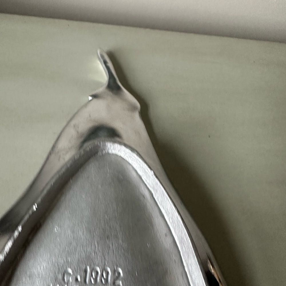 Mariposa vintage silver metal pear plate dish - Picture 7 of 7